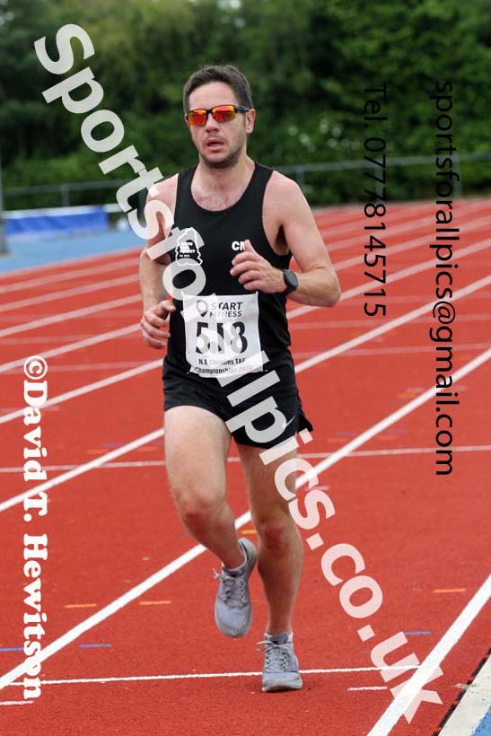 North Eastern 10000 metres, 2021 North Eastern Champs., Shildon. Photo: David T. Hewitson/Sports for All Pics
